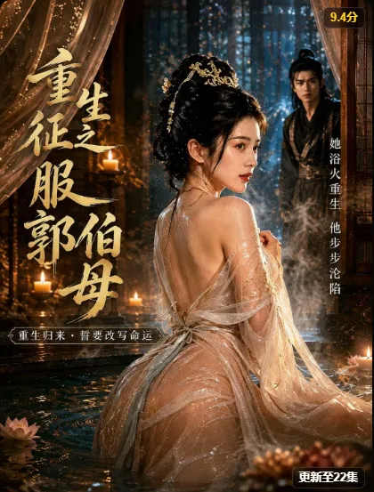 重生之征服郭伯母竖版海报，古装女性角色背影